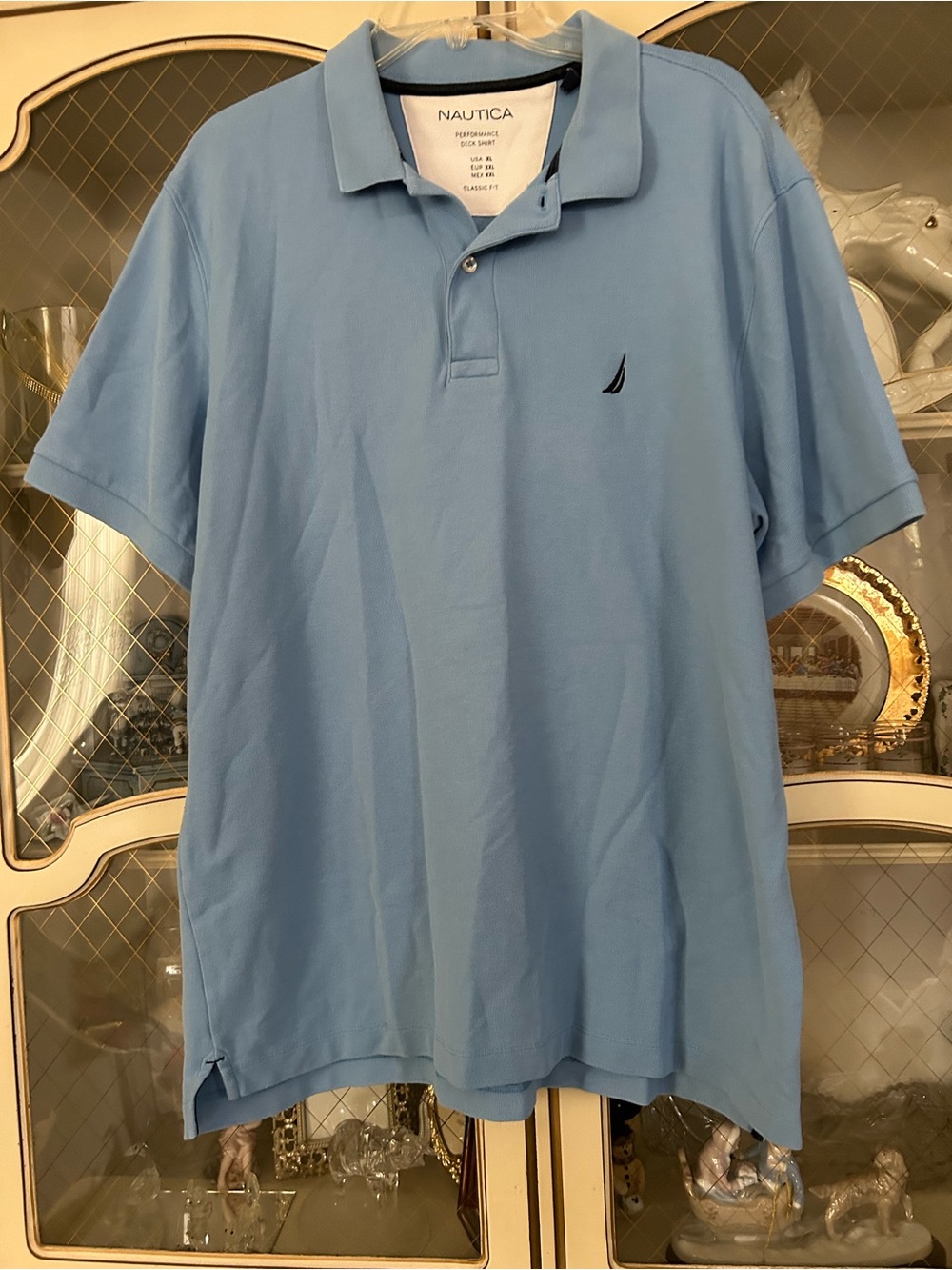 Nautica Men's Sky Blue Polo SZ XL C:4008-5/19/26